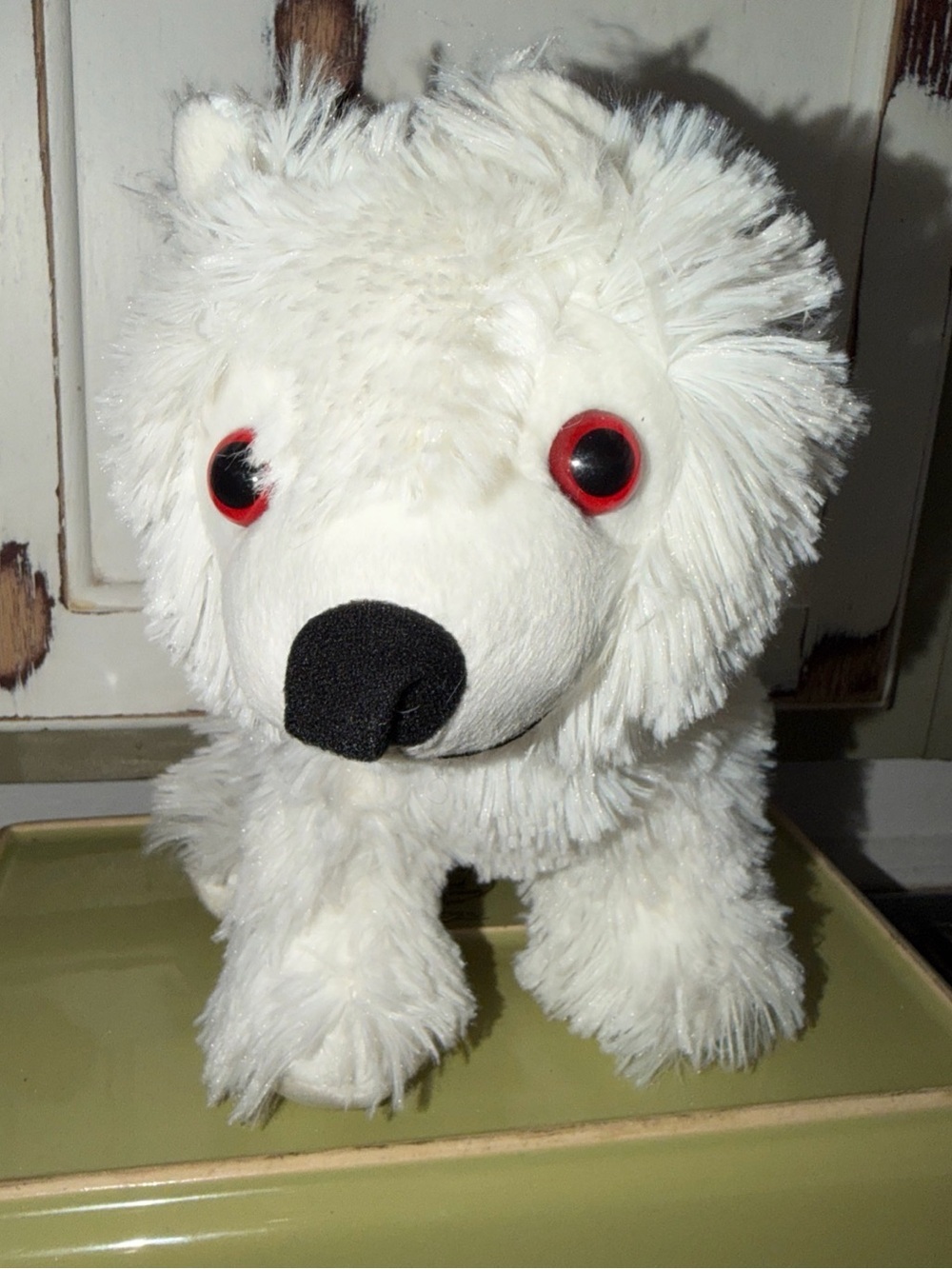 Game of Thrones HBO Plush White Dog Toy with Red Eyes - Soft Pet Plush
